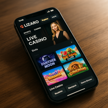 Lizaro Casino - Mobiele Platform - iPhone en Android Responsive